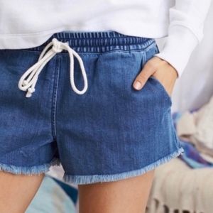 Aerie Drawstring Denim Shorts
